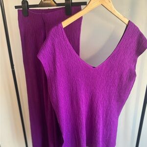 Zara Purple Top and Matching pant both in size small